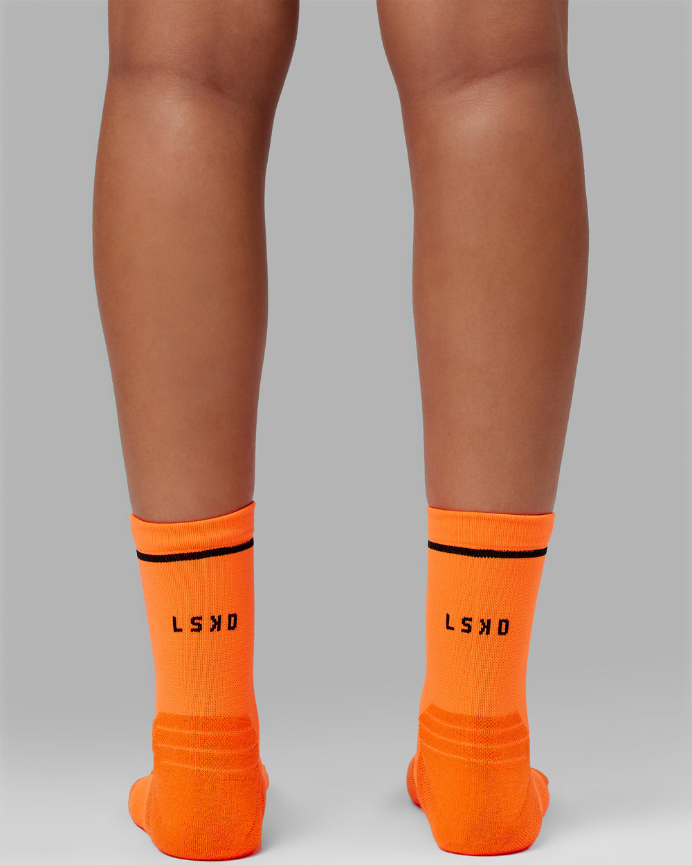 Fast Performance Quarter Socks - Neon Orange-Black