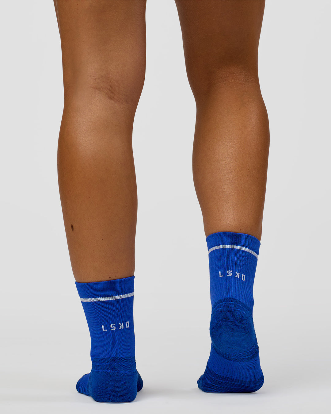 Fast Performance Quarter Socks 2.0 - Electric Indigo-White