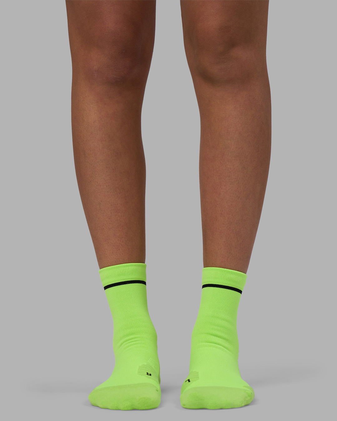 Fast Performance Quarter Socks - Lime Glo-Black