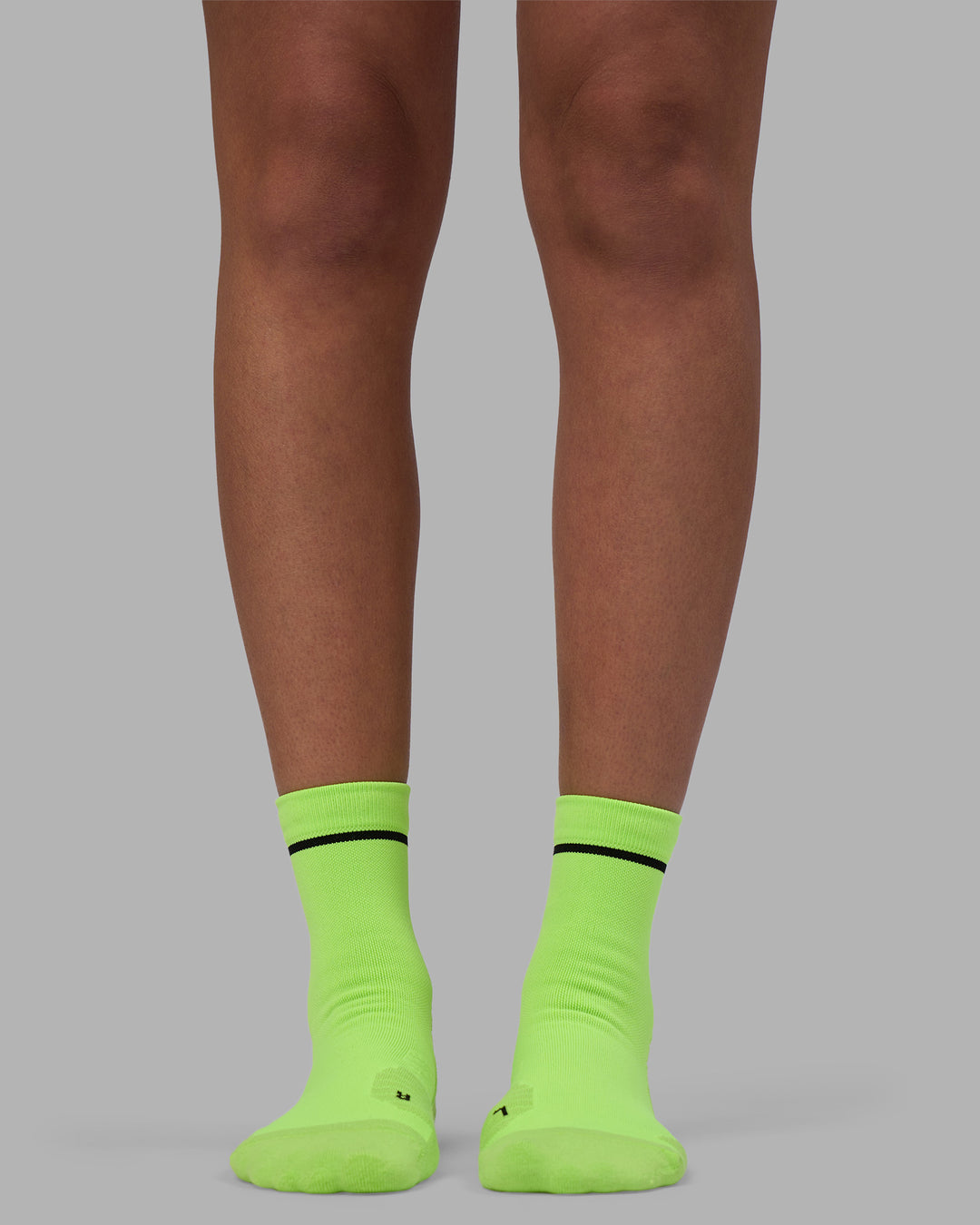 Fast Performance Quarter Socks - Lime Glo-Black