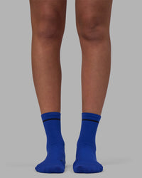 Fast Performance Quarter Socks - Power Cobalt-Black
