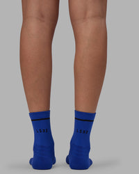 Fast Performance Quarter Socks - Power Cobalt-Black