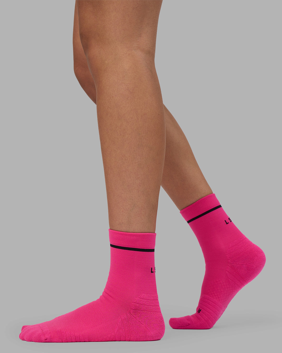 Fast Performance Quarter Socks - Ultra Pink-Black