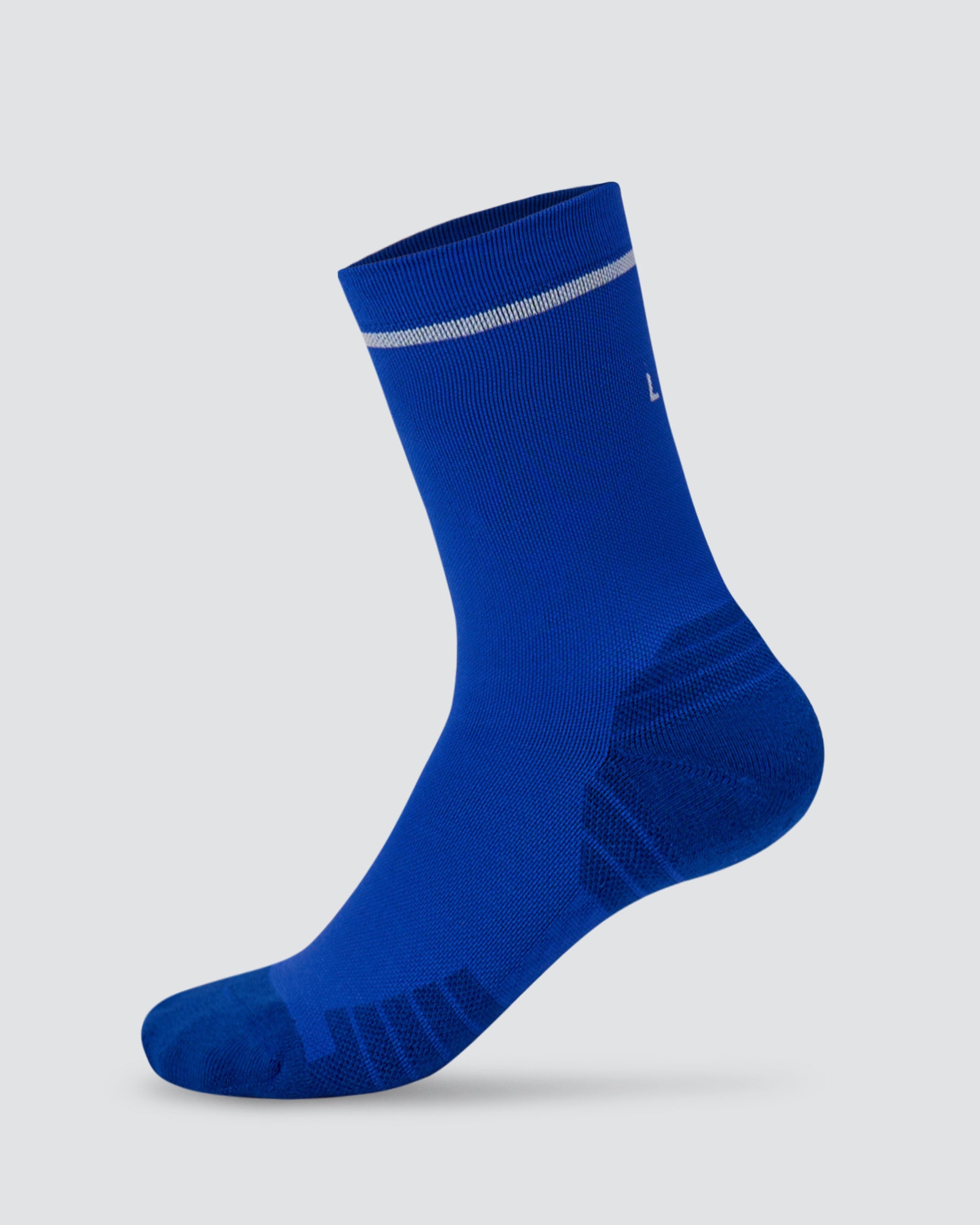 Fast Performance Crew Socks 2.0 - Electric Indigo-White