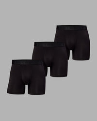 Man wearing MVP Trunks 3 Pack - Black