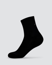 Race Fast Performance Quarter Socks - Black-Reflective