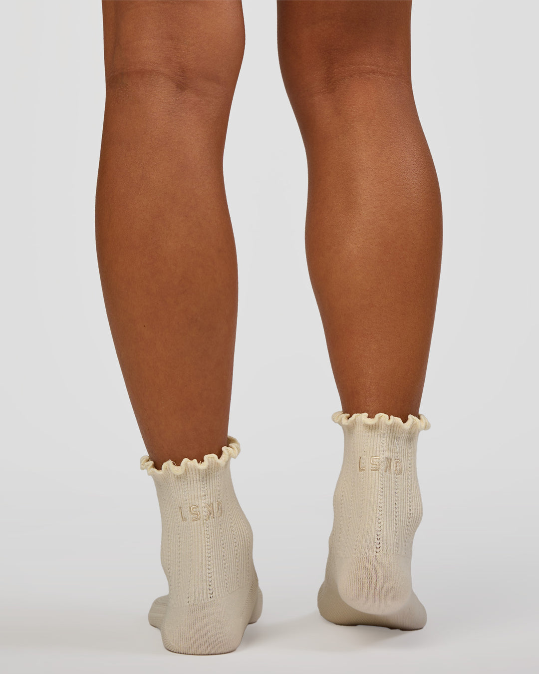 Frill Quarter Sock - Ivory