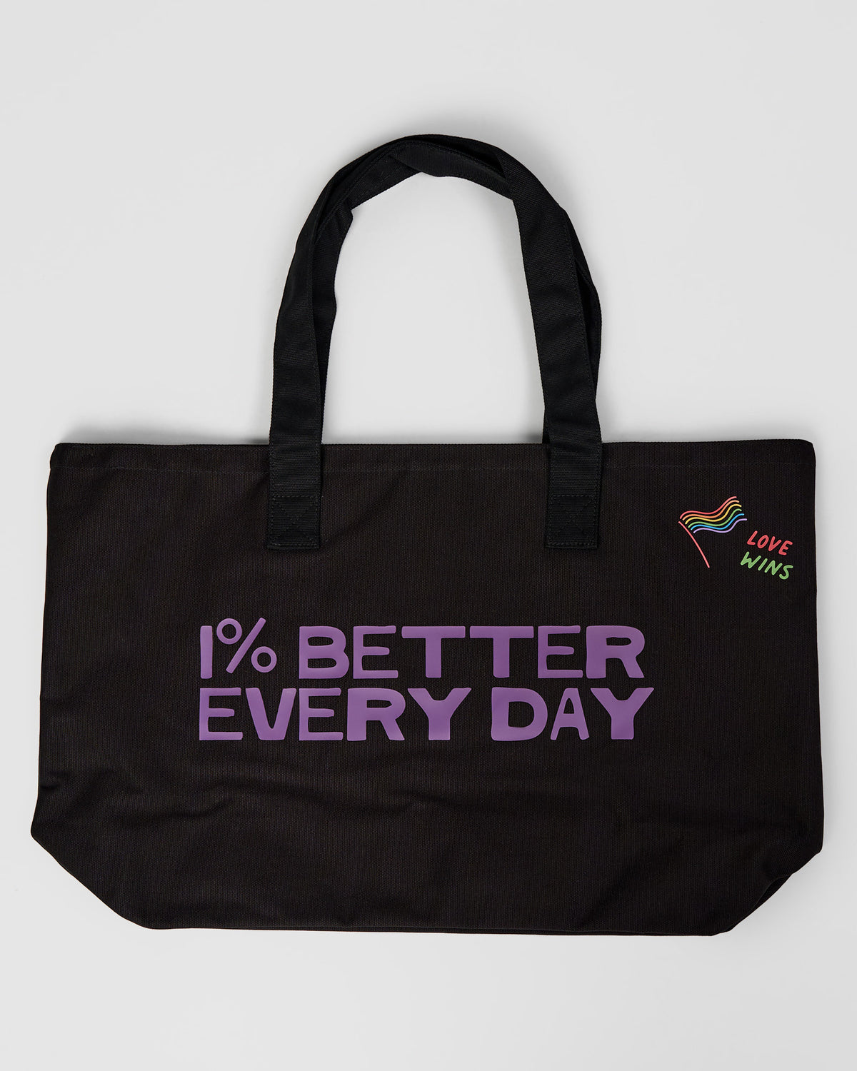 Hold It All Canvas Tote - Black-Multi