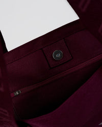 Hold It All Canvas Tote - Cherry Lacquer