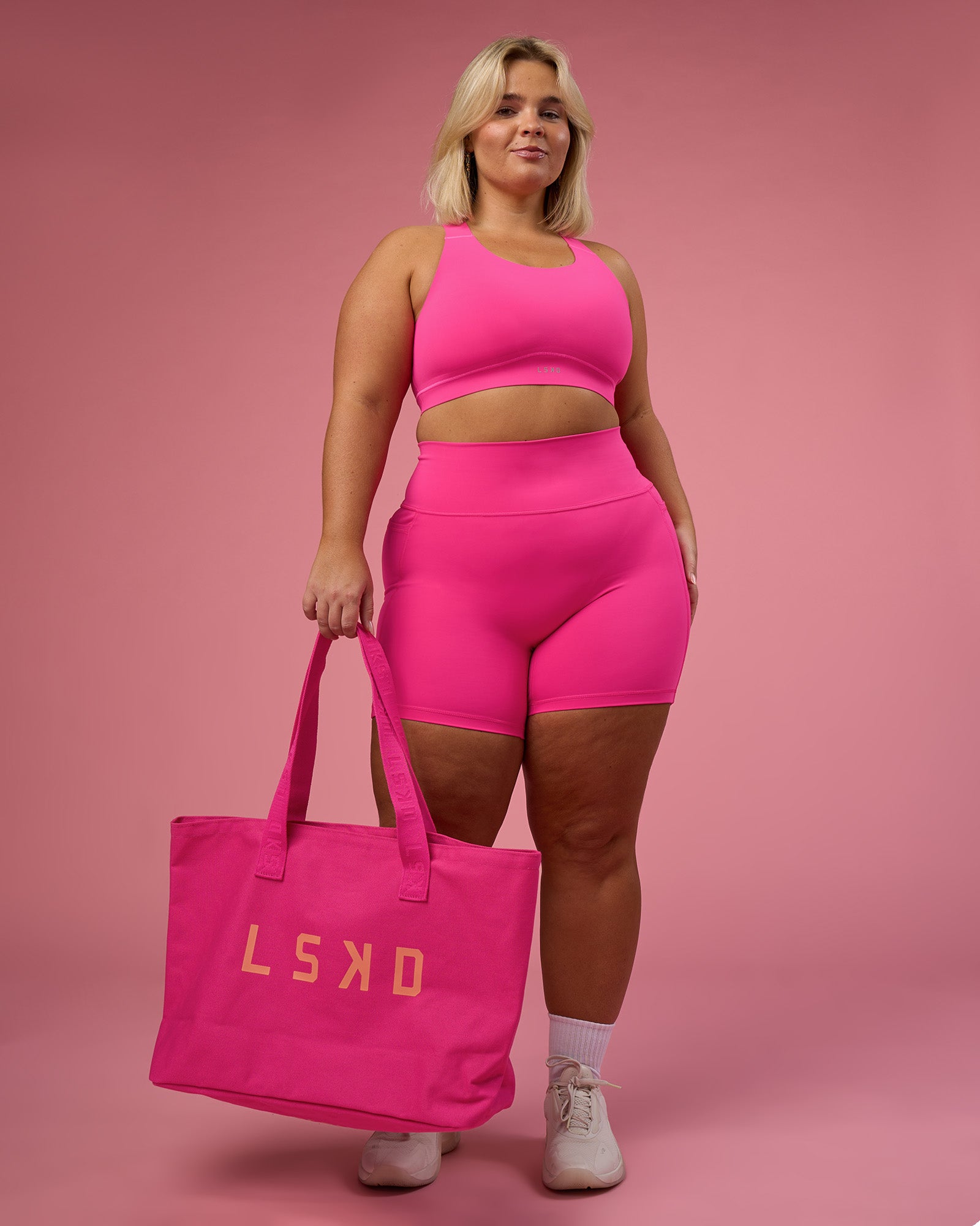 Hold It All Canvas Tote - Ultra Pink