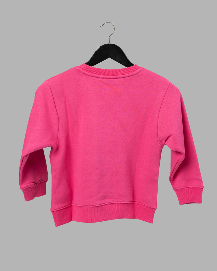 Kids 1% Better Sweater - Ultra Pink