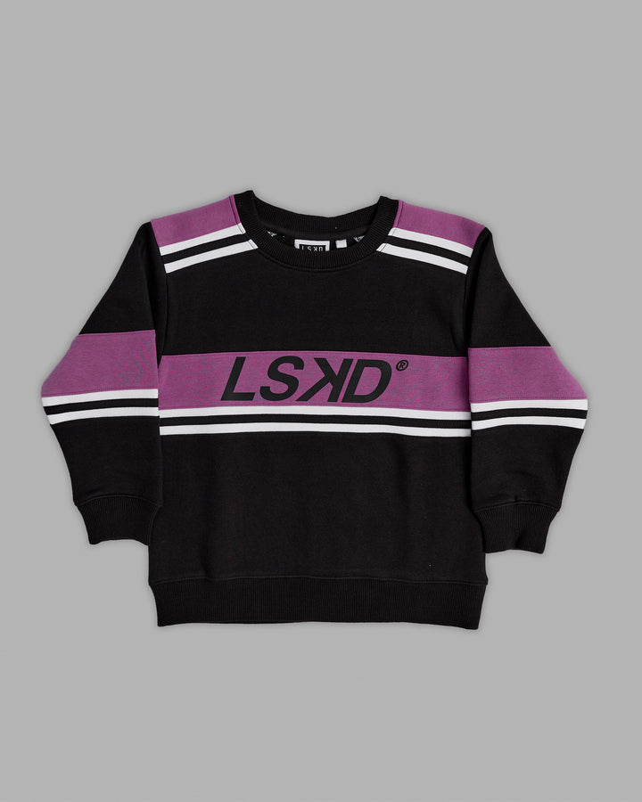 Kids A-Team Sweater - Black-Hyper Violet