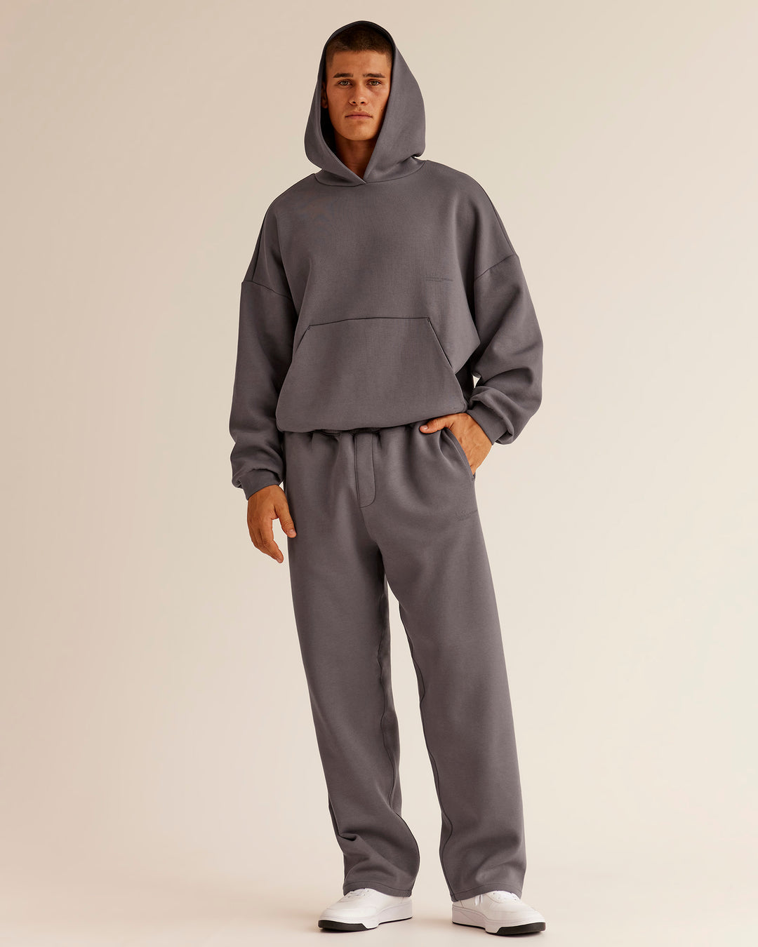 Man wearing AfterDark ZeroCrease Straight Leg Pant - Duskstone | Model:Jackson | Size:L - view 2