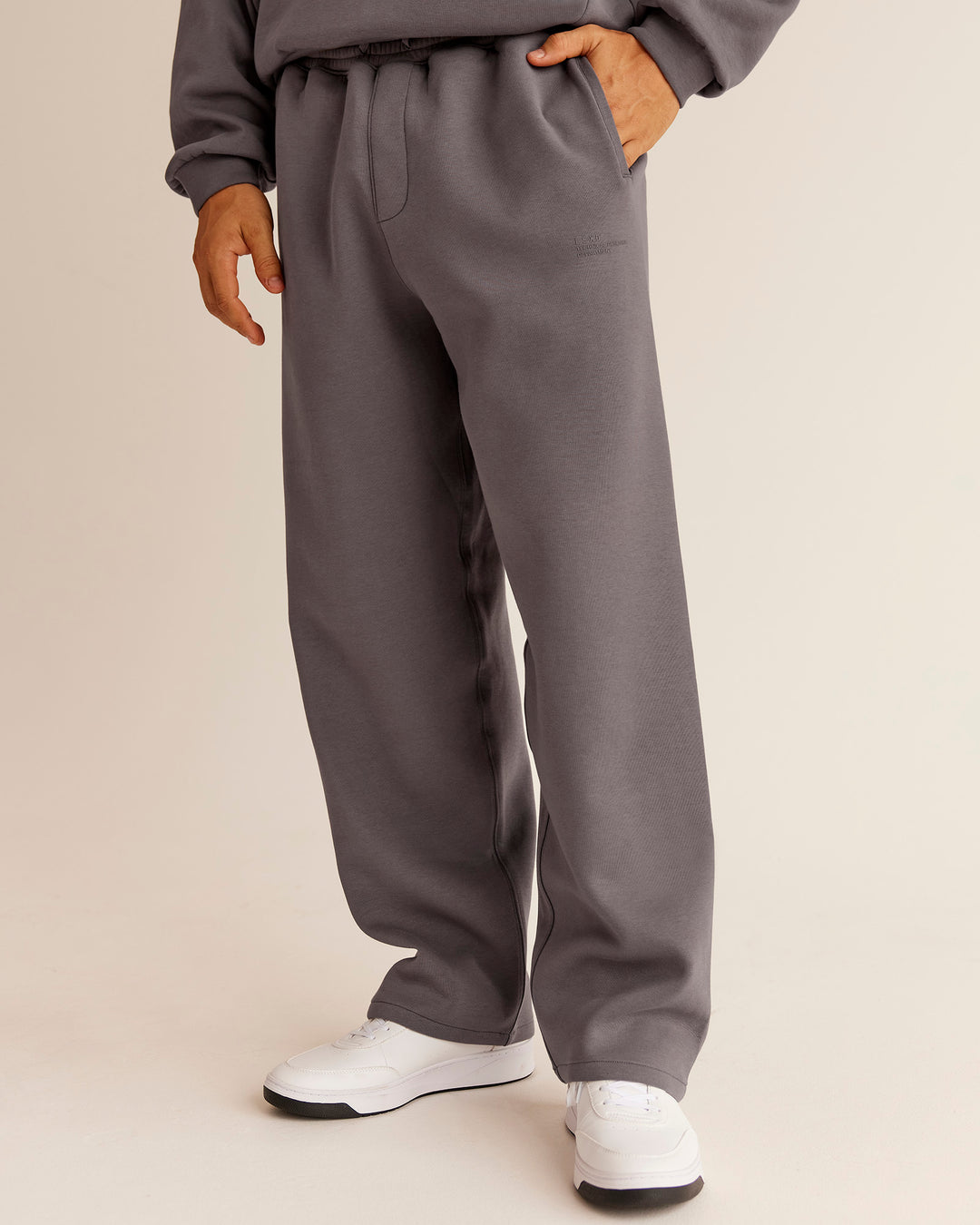 Man wearing AfterDark ZeroCrease Straight Leg Pant - Duskstone | Model:Jackson | Size:L - view 1
