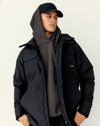 Man wearing Marshall 2.0 Jacket - Black | Model:Jackson | Size:L
