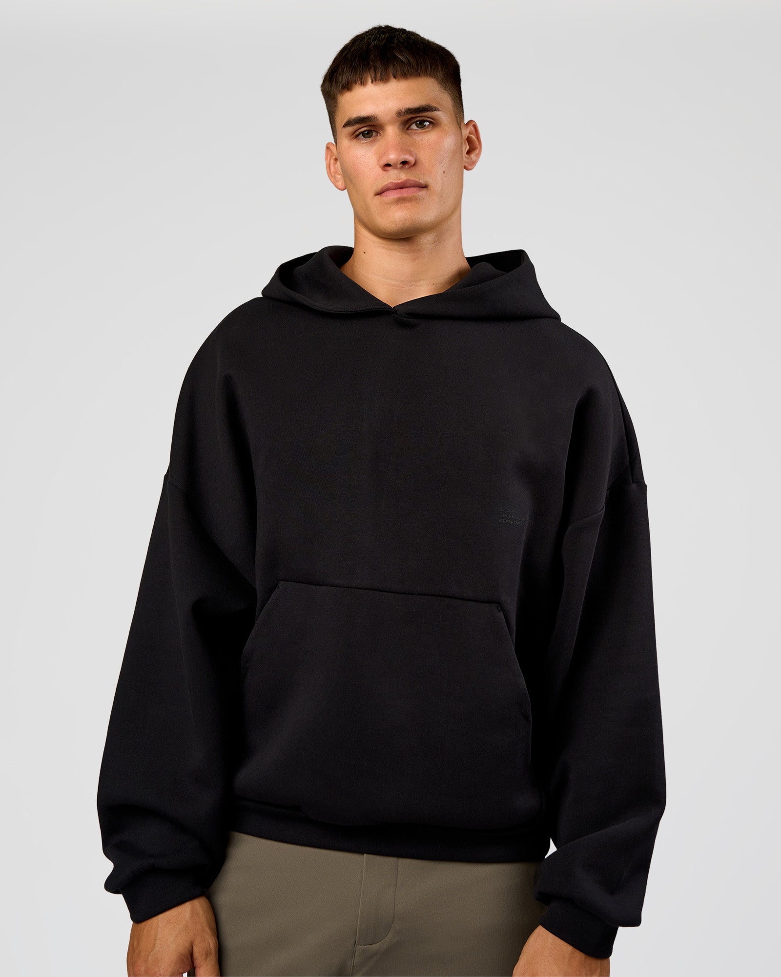 AfterDark ZeroCrease Oversized Hoodie - Black | LSKD