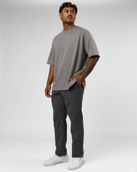 Man wearing AfterDark ZeroCrease Oversized Tee - Storm Front | Model:Xav | Size:L