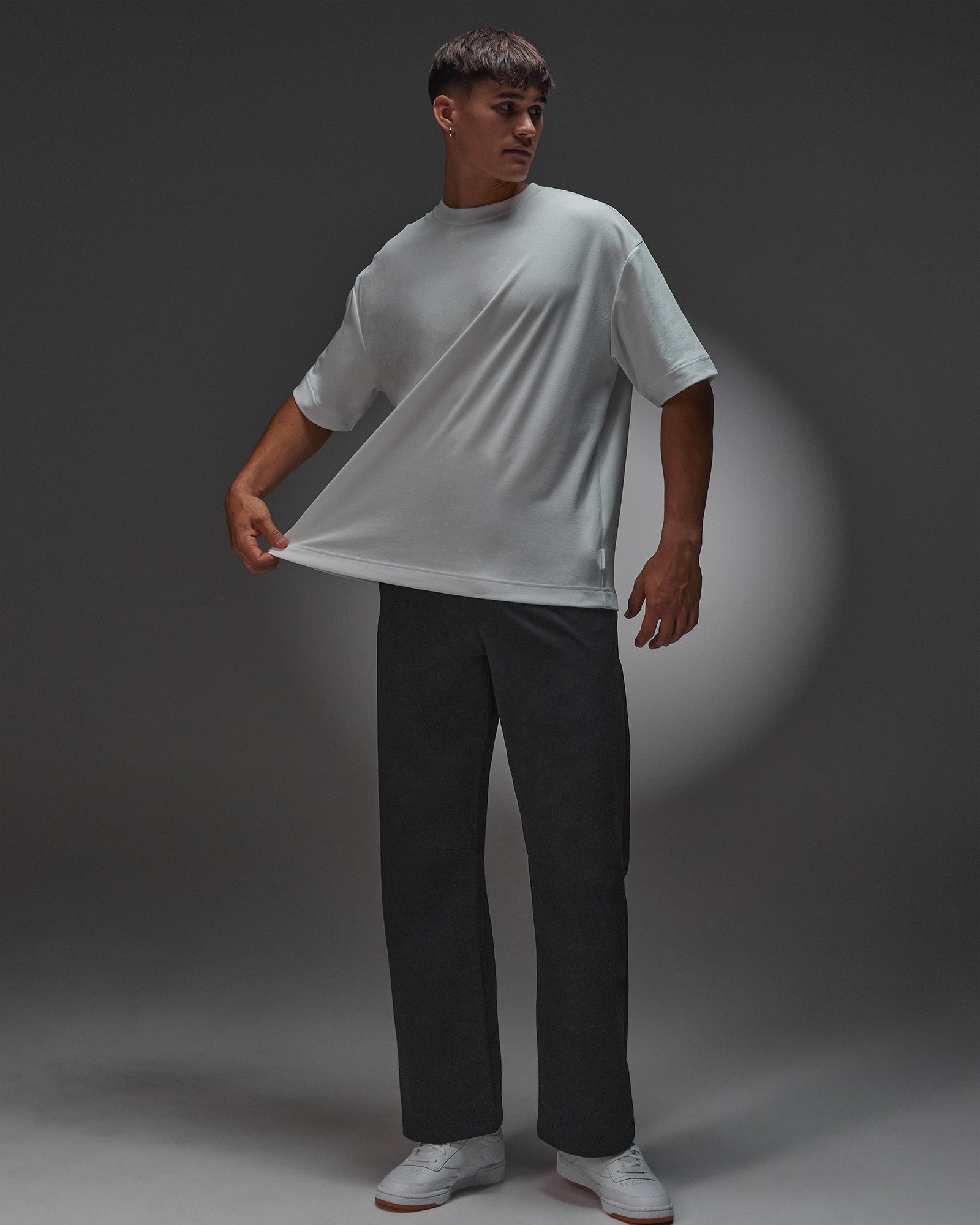 AfterDark ZeroCrease Oversized Tee - White | LSKD