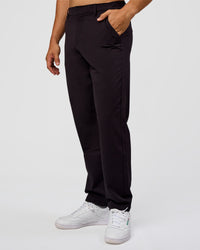 Man wearing All Day ZeroCrease™  Regular Pant - Black | Model:Jackson | Size:34