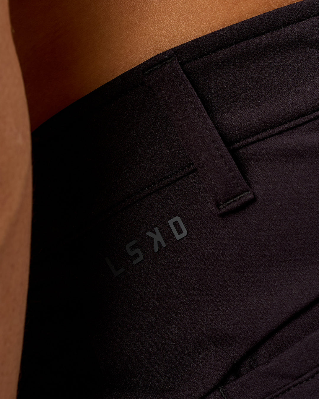 Man wearing All Day ZeroCrease™  Regular Pant - Black | Model:Jackson | Size:34