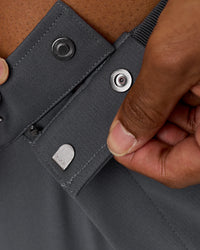 Man wearing All Day ZeroCrease™  Regular Pant - Dark Storm | Model:Xav | Size:L