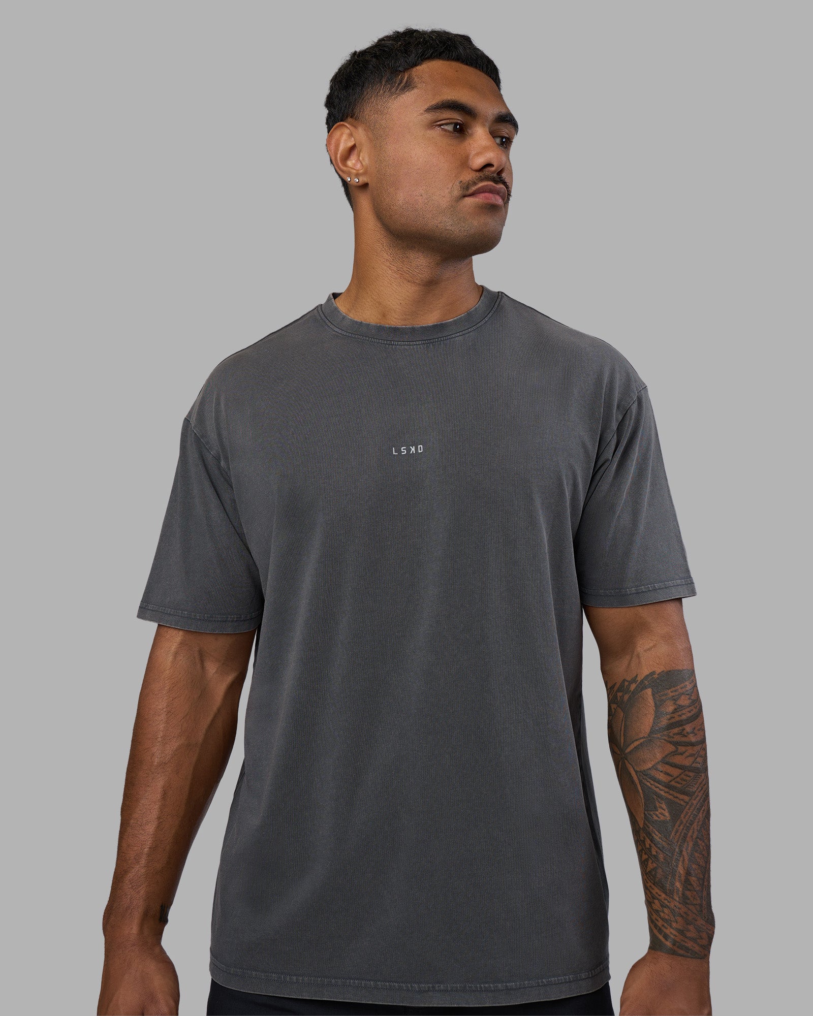 Base FLXCotton Tee Oversized - Dark Storm Wash | LSKD