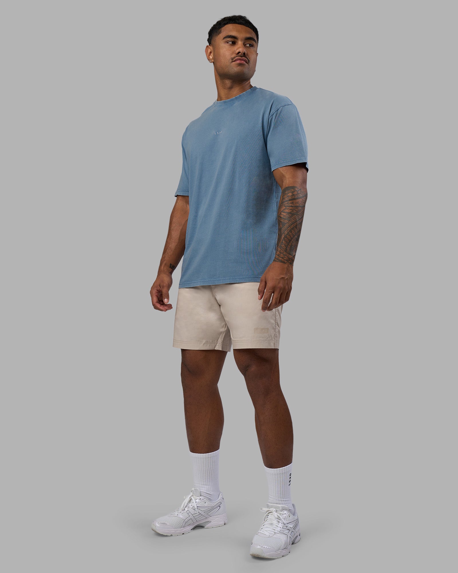 Base FLXCotton Tee Oversized - Elemental Blue | LSKD