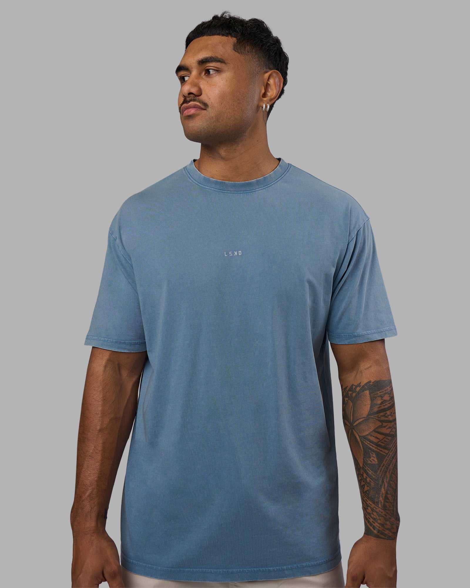 Base FLXCotton Tee Oversized - Elemental Blue | LSKD
