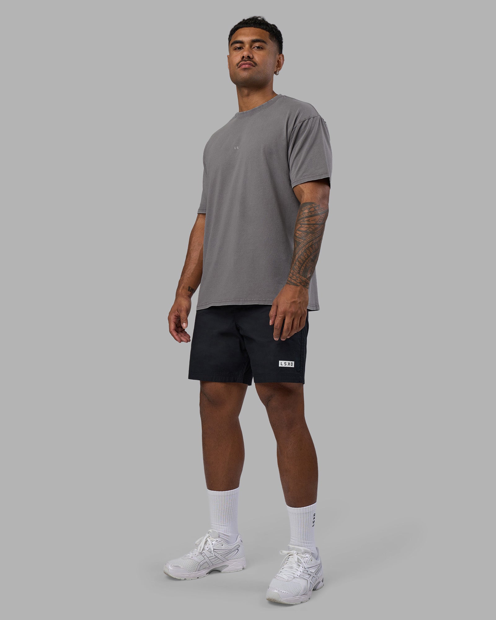 Base FLXCotton Tee Oversized - Storm Front Wash | LSKD
