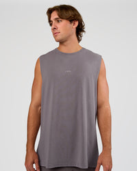 Man wearing Base FLXCotton Tank - Duskstone Washed | Model:Marcus | Size:L