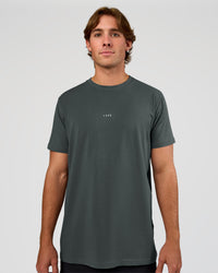 Man wearing Base FLXCotton Tee - Dark Slate | Model:Marcus | Size:L