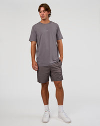 Man wearing Base FLXCotton Tee - Duskstone Washed | Model:Marcus | Size:L