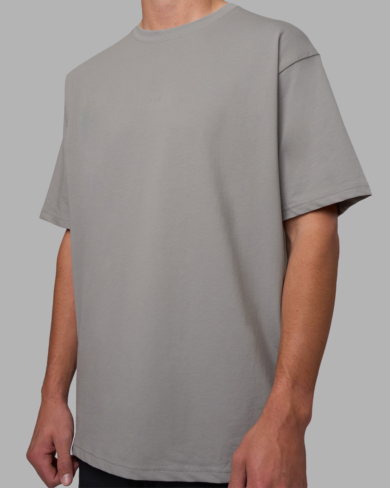 Base FLXCotton Tee Oversized - Circular Grey | LSKD