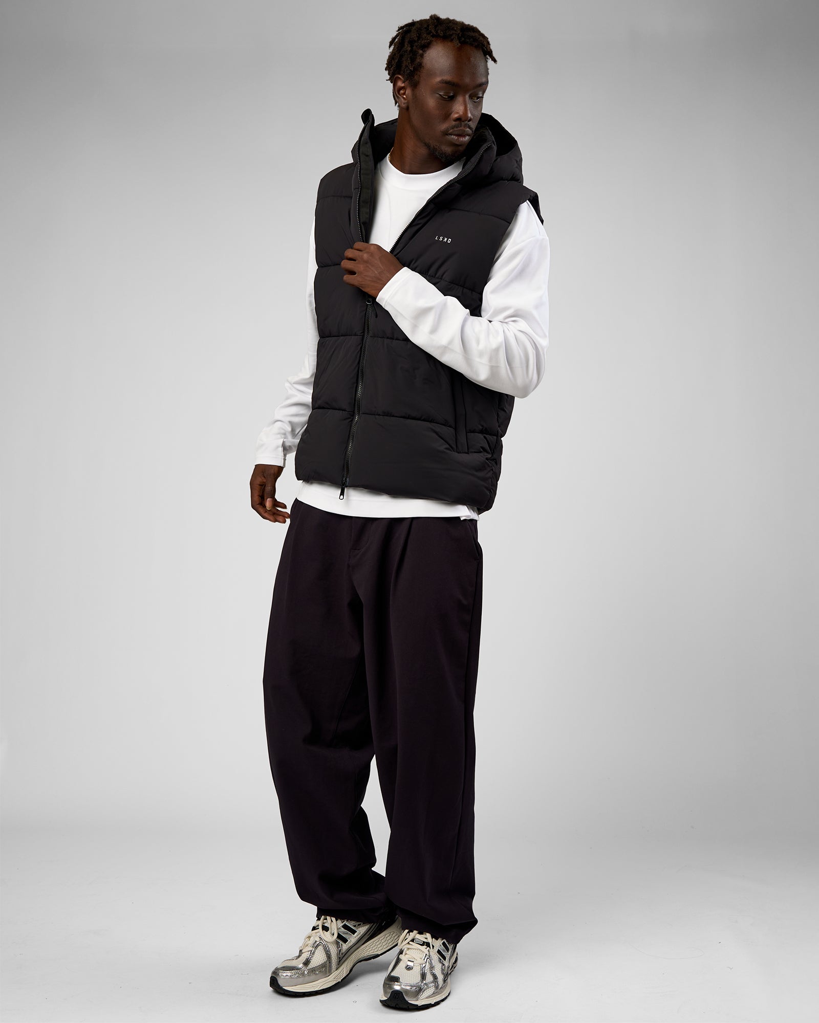 Base Puffer Vest - Black | LSKD
