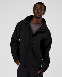 Man wearing Coaches Jacket - Black | Model:Okello | Size:L