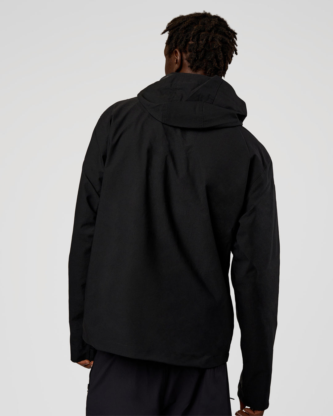 Man wearing Coaches Jacket - Black | Model:Okello | Size:L