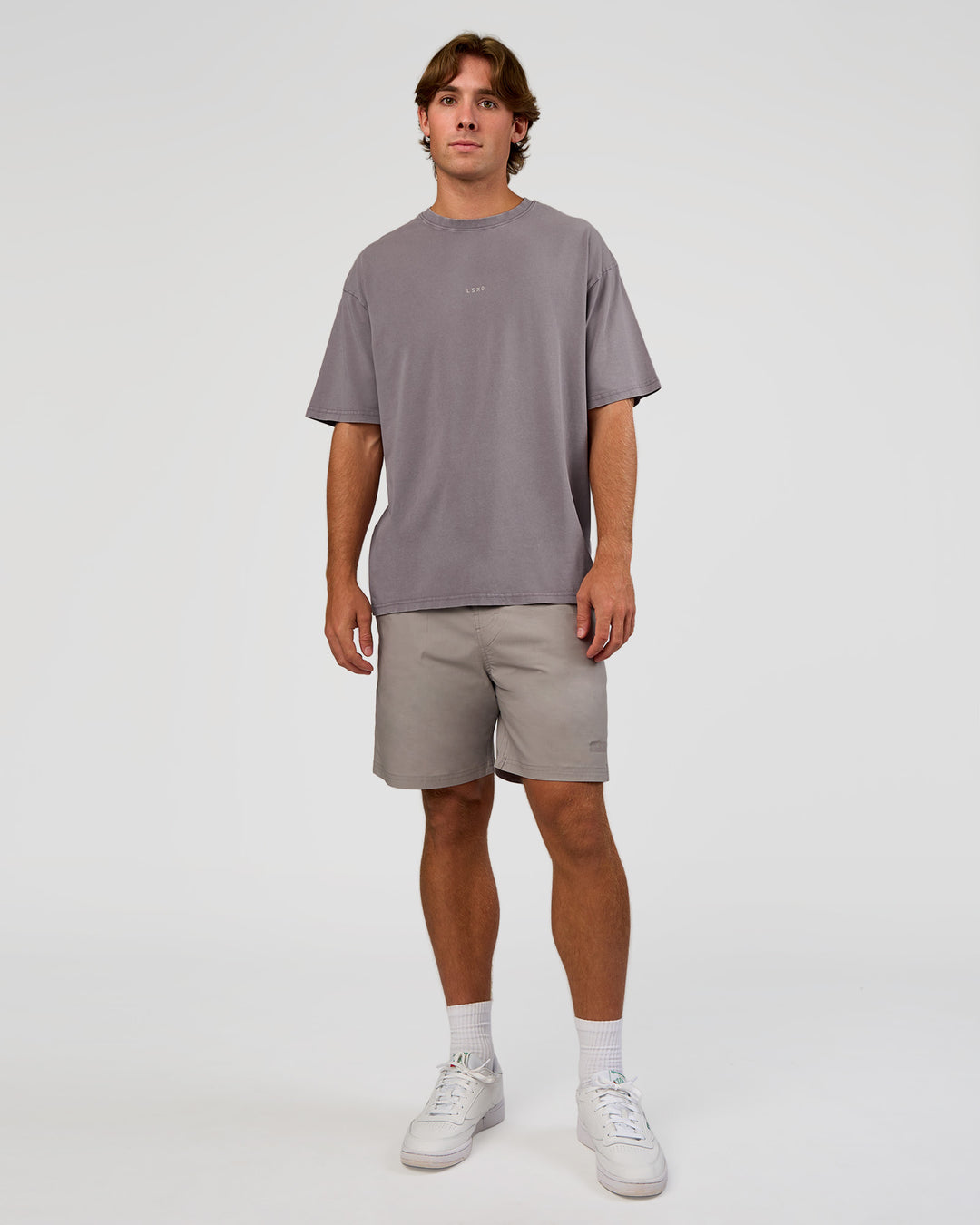 Man wearing Daily 7" Short - Alloy | Model:Marcus | Size:L
