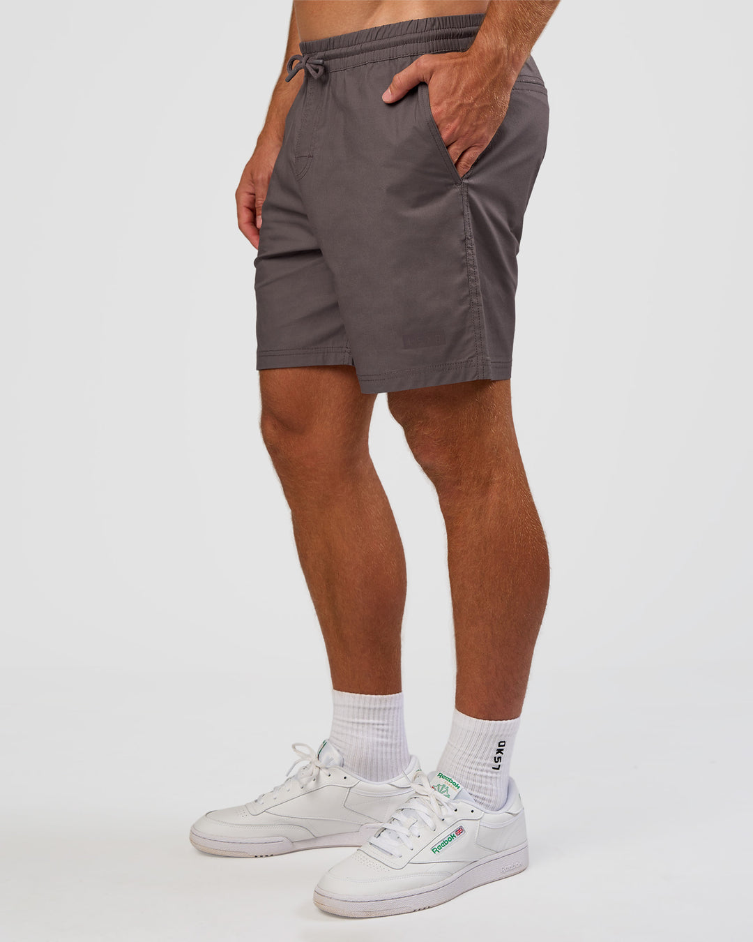 Man wearing Daily 7" Short - Duskstone | Model:Marcus | Size:L