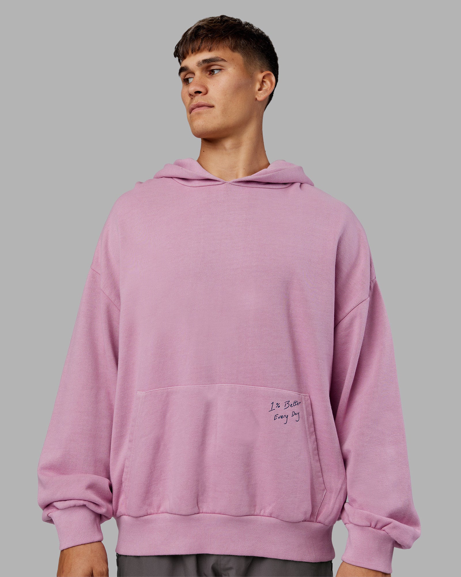 ETJ Values Washed Unisex Oversize Hoodie - Bubblegum-Indigo