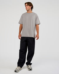 Man wearing Forever EffortlessTech Tee - Alloy | Model:Marcus | Size:L