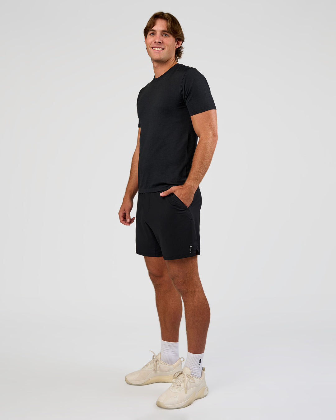 Man wearing Functional Training 7" Short - Black | Model:Marcus | Size:L