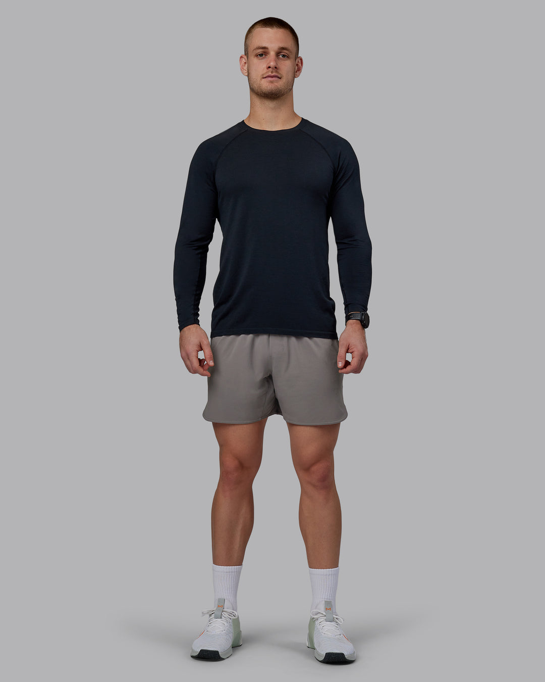 Man wearing Lift 6" Performance Shorts - Storm Front