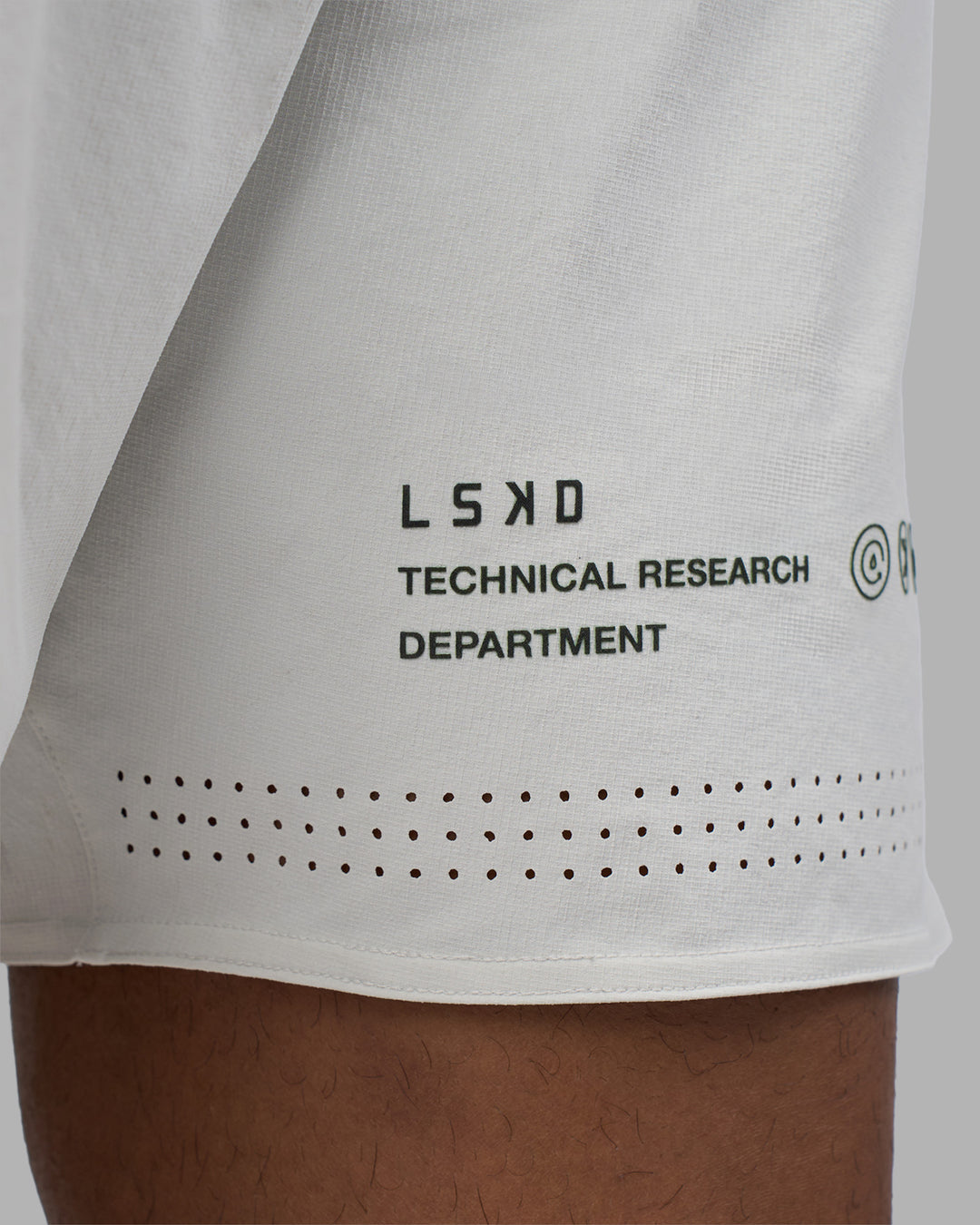Man wearing Lift 6&quot; Research Dep Performance Short - Digital Mist | Model:Xav | Size:L
