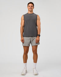 Man wearing Lift 6" Short - Alloy | Model:Liam | Size:L