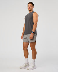 Man wearing Lift 6" Short - Alloy | Model:Liam | Size:L