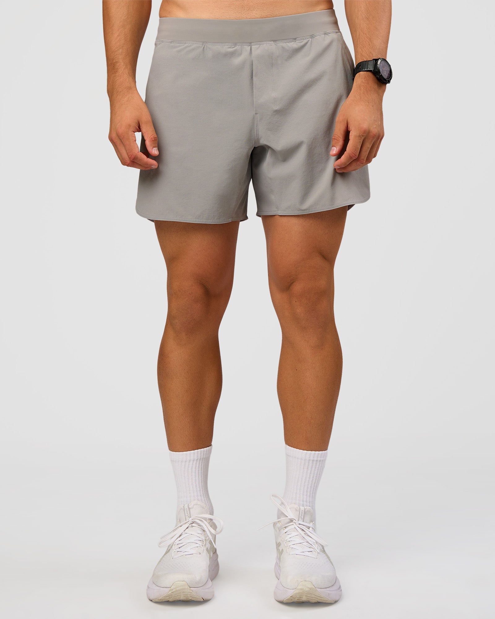 Man wearing Lift 6" Short - Alloy | Model:Liam | Size:L