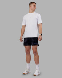 Man wearing Lift 6" Short - Black Washed-Blue | Model:Tom | Size:L