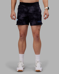 Man wearing Lift 6" Short - Black Washed-Blue | Model:Tom | Size:L