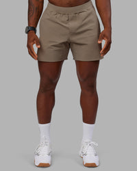Man wearing Lift 6" Short - Greige | Model:Sam | Size:L