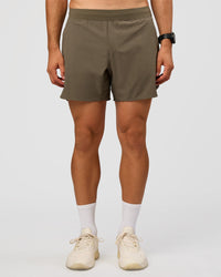 Man wearing Lift 6" Short - Walnut Grey | Model:Liam | Size:L
